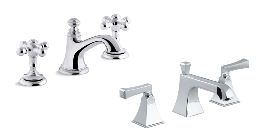 Plumbing Solutions - two different faucet hardware options