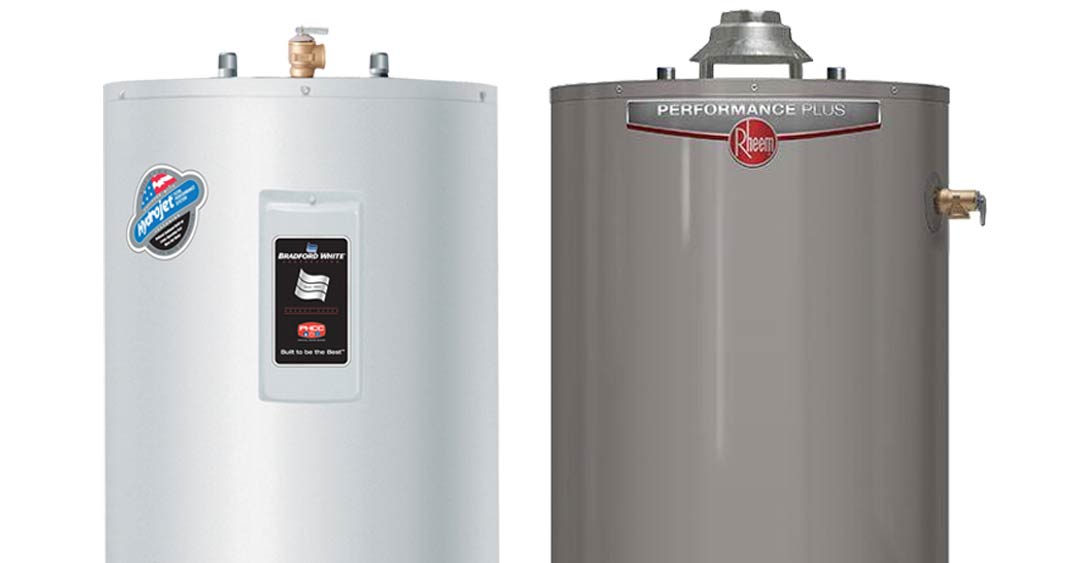 Plumbing Solutions - top portion of two water heaters